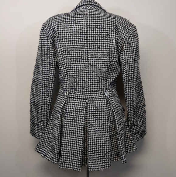 Patrick Kelly Couture Wool Pleated Coat w/Boning - Picture 6 of 8